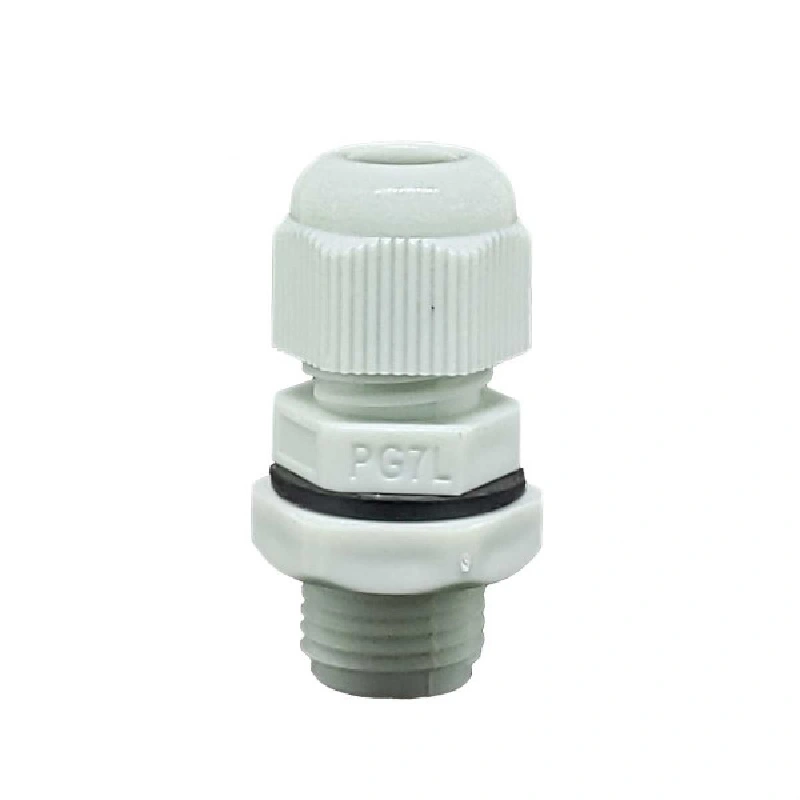 Prensa Cabo Nylon Pg7 Cinza Claro Longo 10 Peças