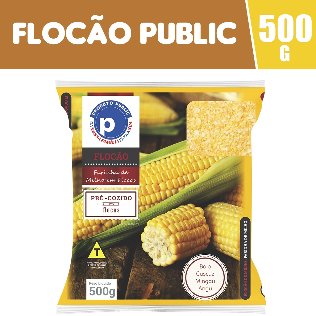 Flocao Milho Public 500g