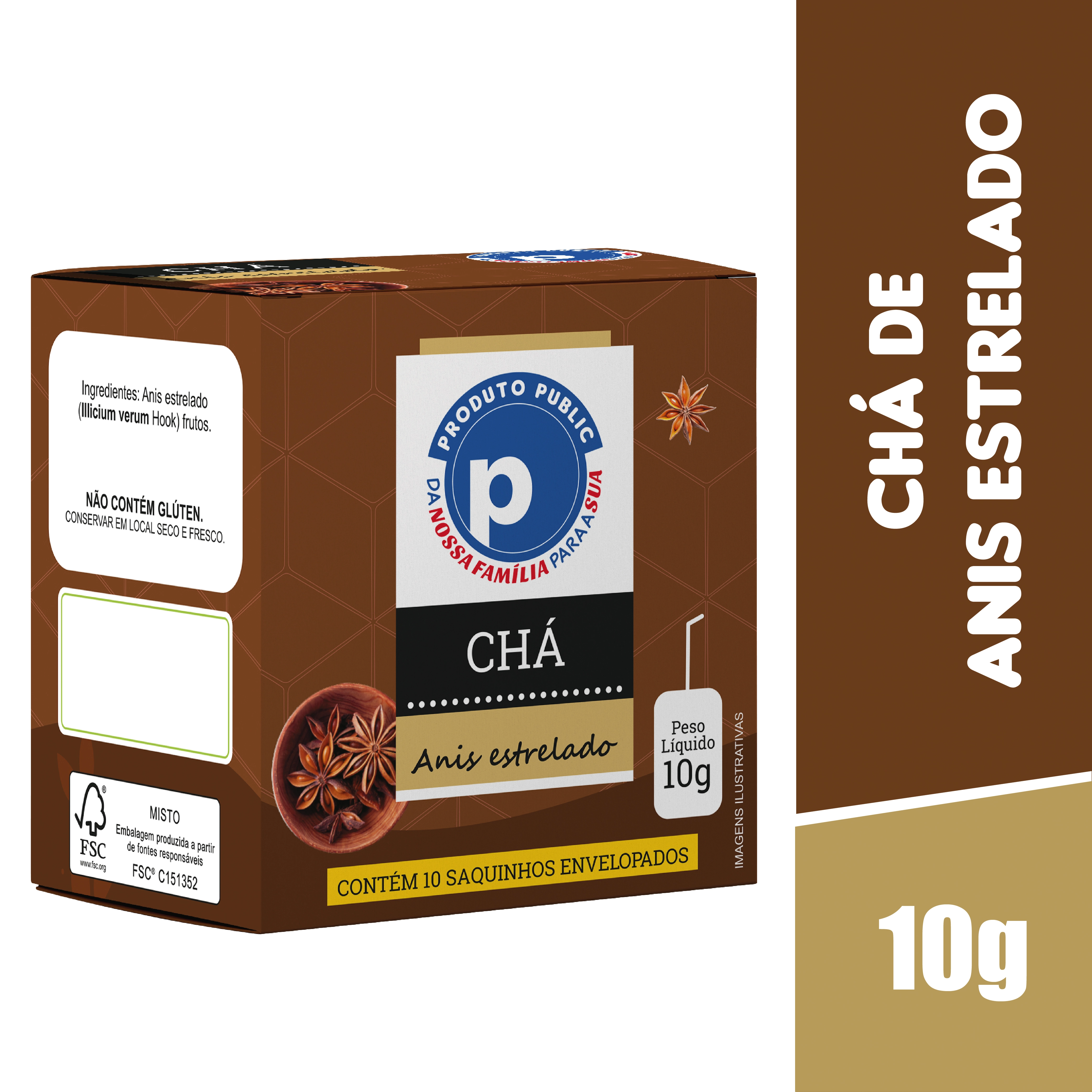 Cha Public 10g Anis Estrelado
