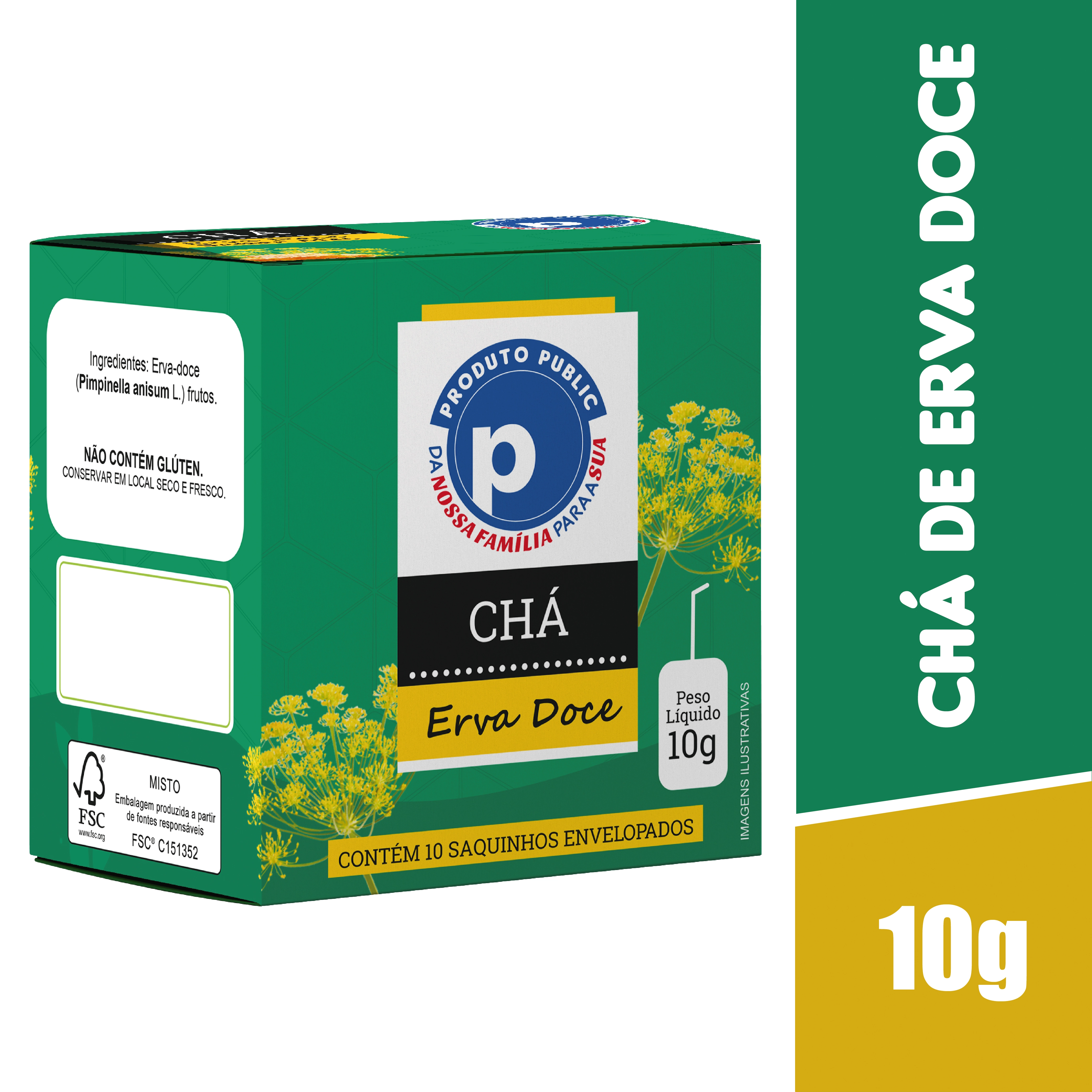 Cha Public 10g Erva Doce