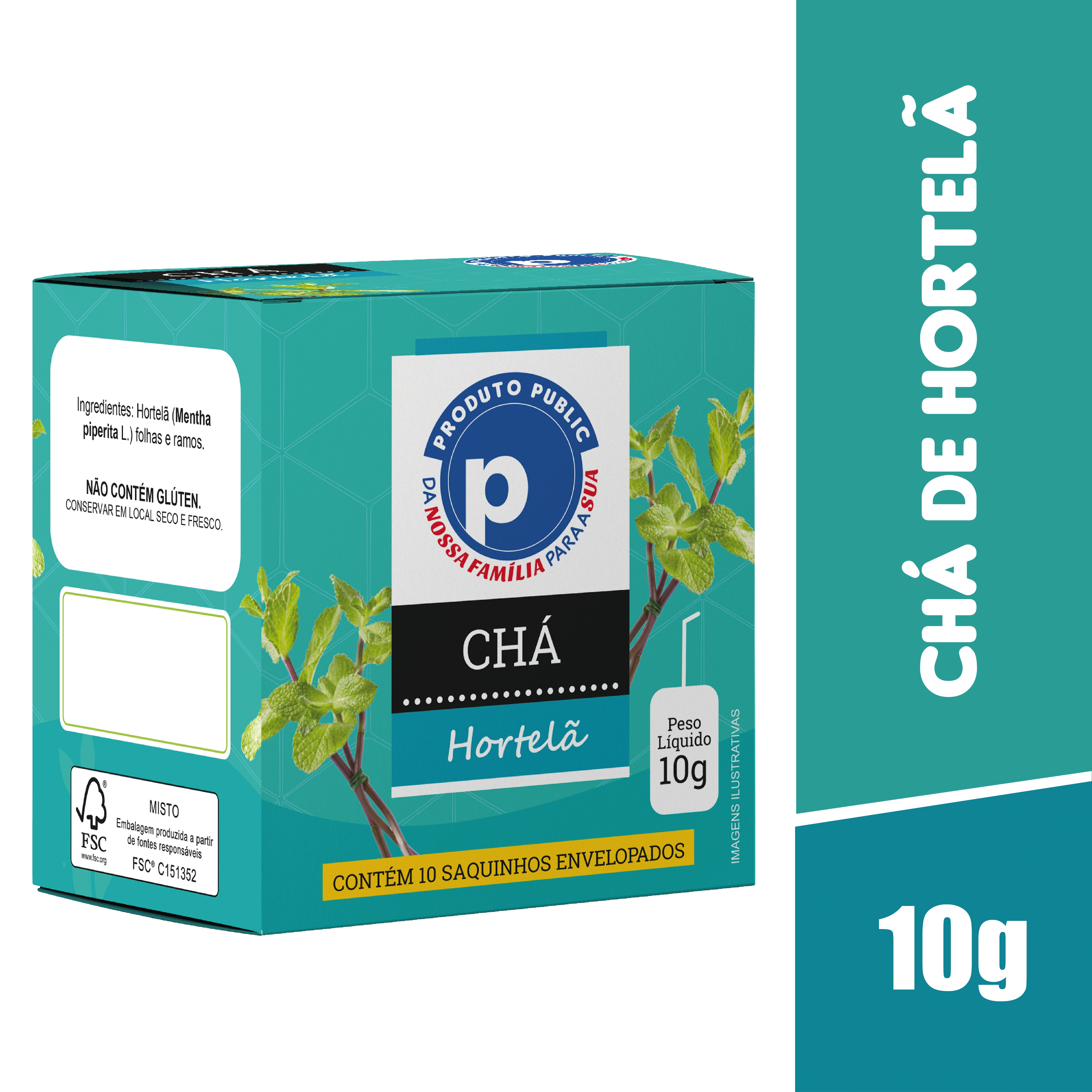 Cha Public 10g Hortela