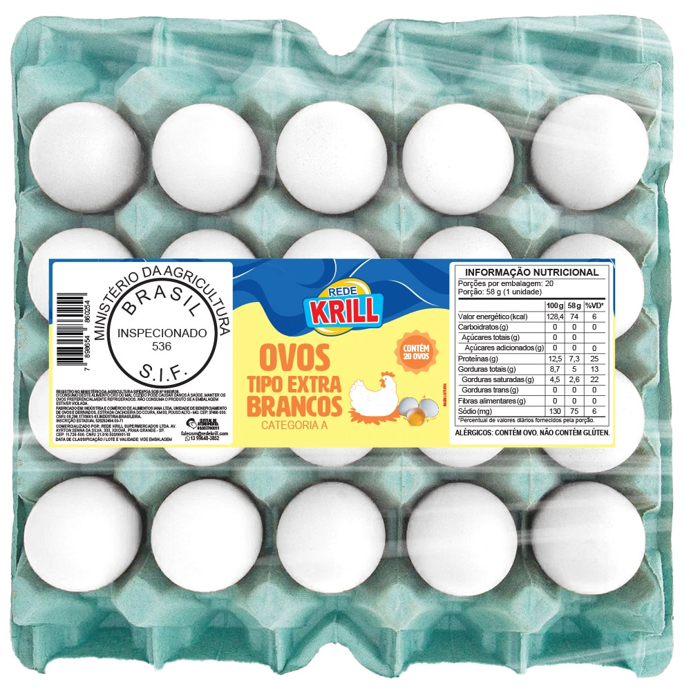 Ovos Bco.krill Extr.c/20un