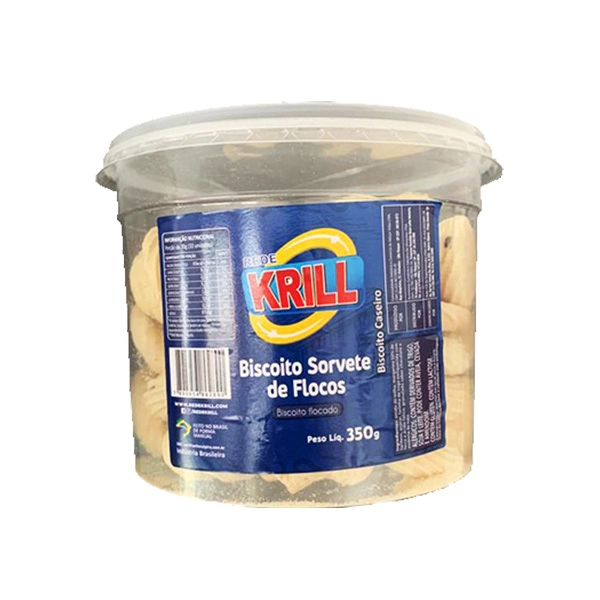 Bisc.rede Krill Sorvete De Flocos 350g