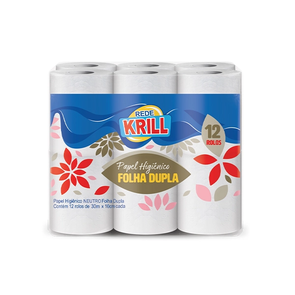 Pap.hig.rede Krill F.dupla Neutro 30m 12un