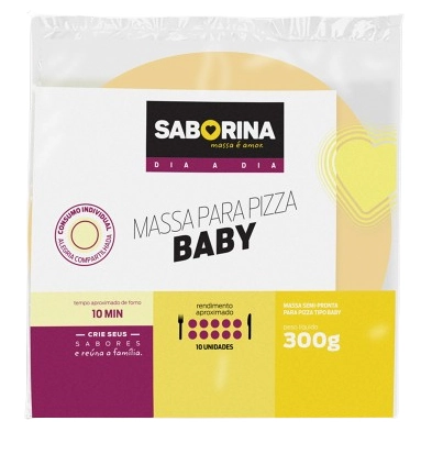 Massa Pizza B.saborina 300g Baby C/12
