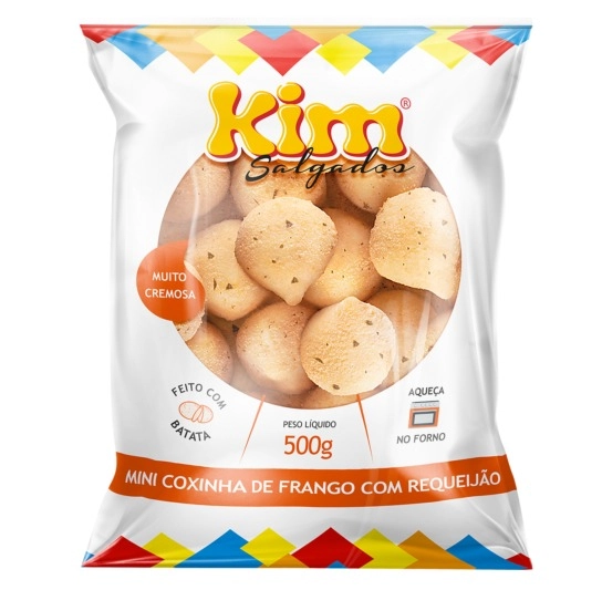 Mini Coxinha Frango C/requeijao Kim 500gr