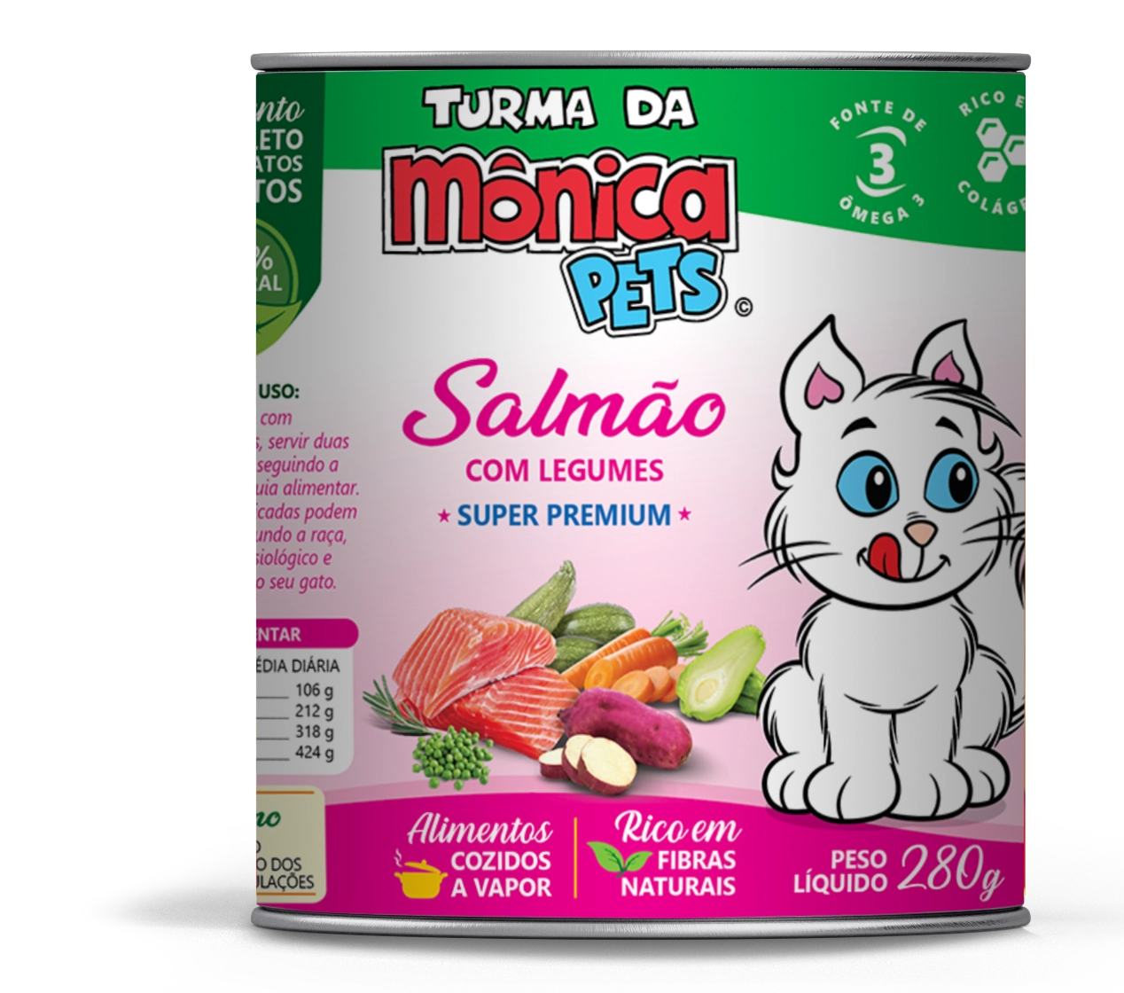 Turma Da Monica Gato Lata Salmao 280gr