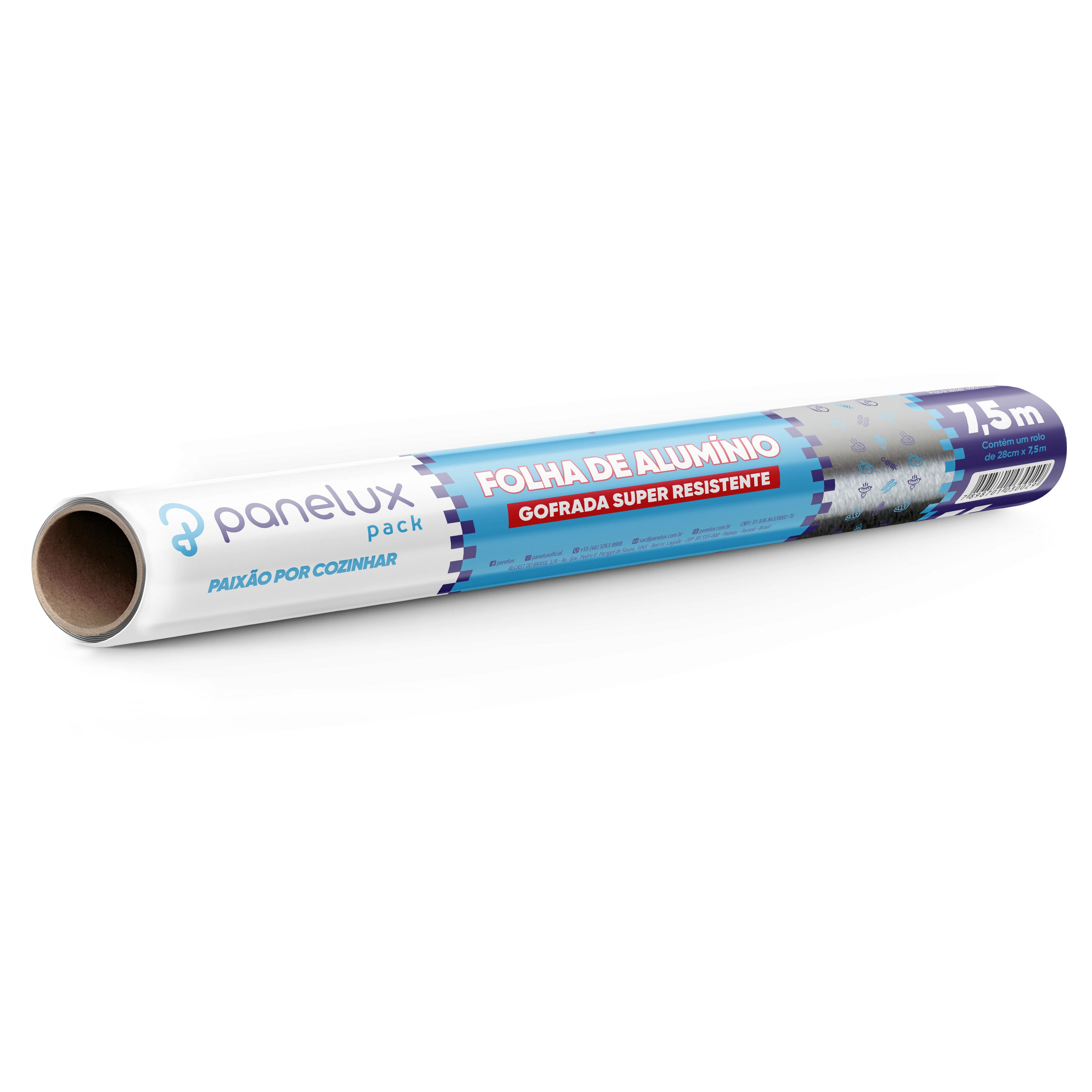Papel Aluminio Panelux Gof 28cm 7,5mt 1 Un