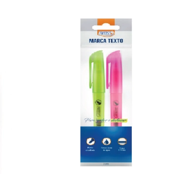 Marca Texto Fluorescente Amar/rosa 4mm Blister C/2