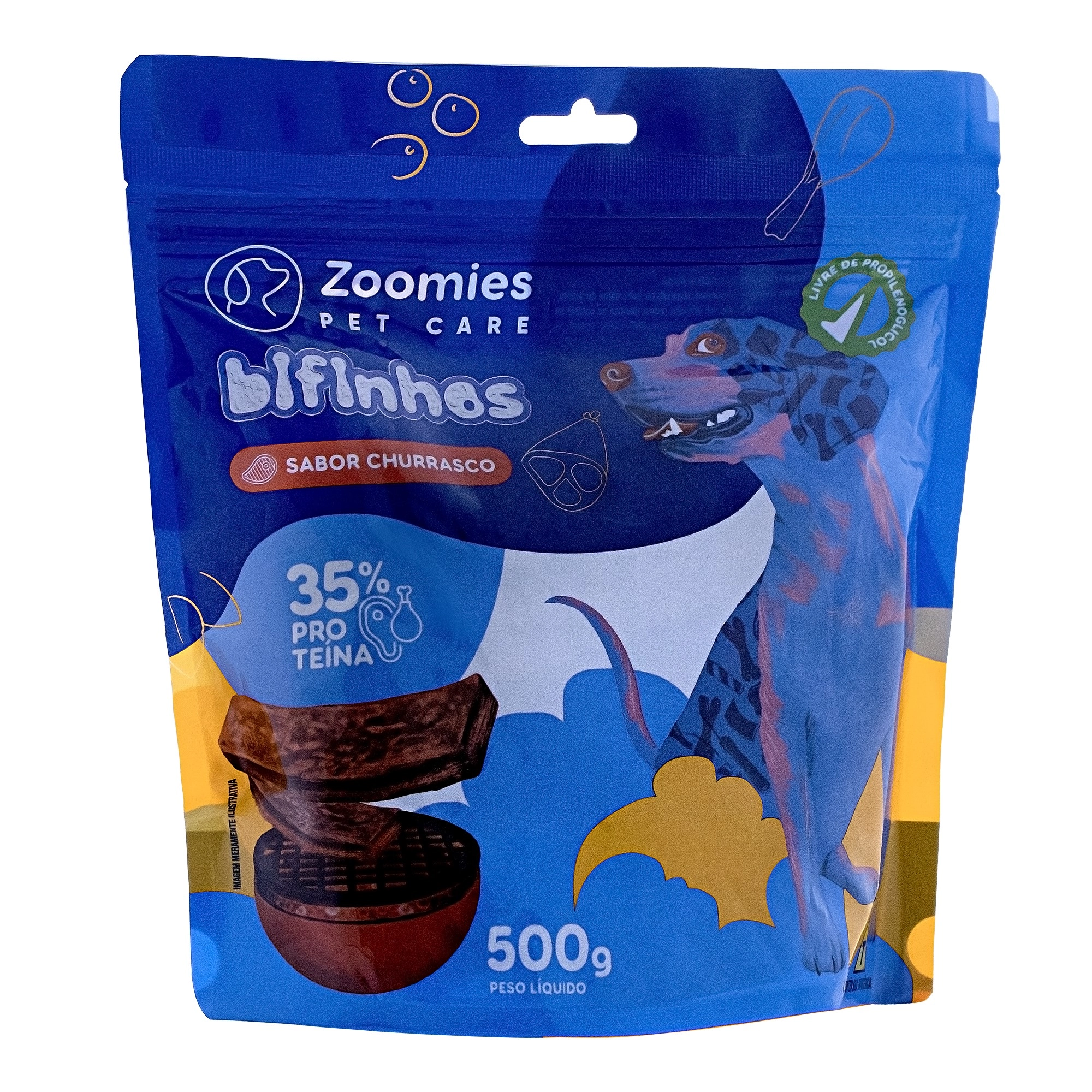 Bifinhos Churrasco Zoomies 500 G