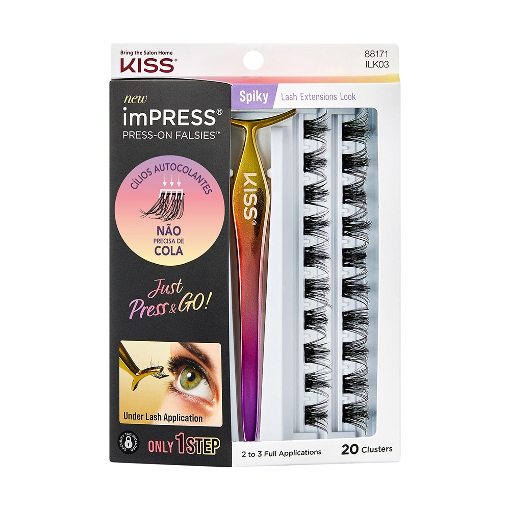 Kiss Impress Press On Falsies Spiky R.ilk03b