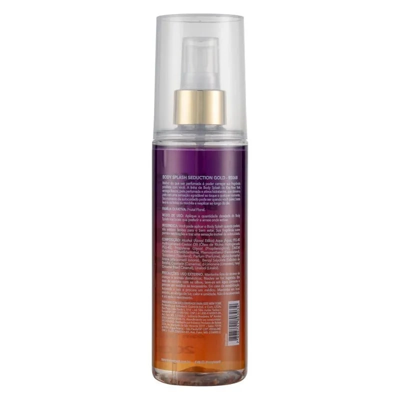 Body Splash Kiss New York Seduction Gold 200ml