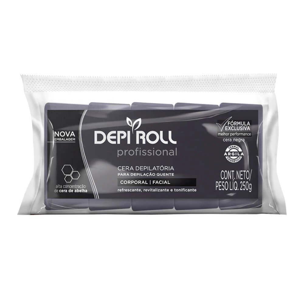 Cera Quente Depi Roll Negra Pote
