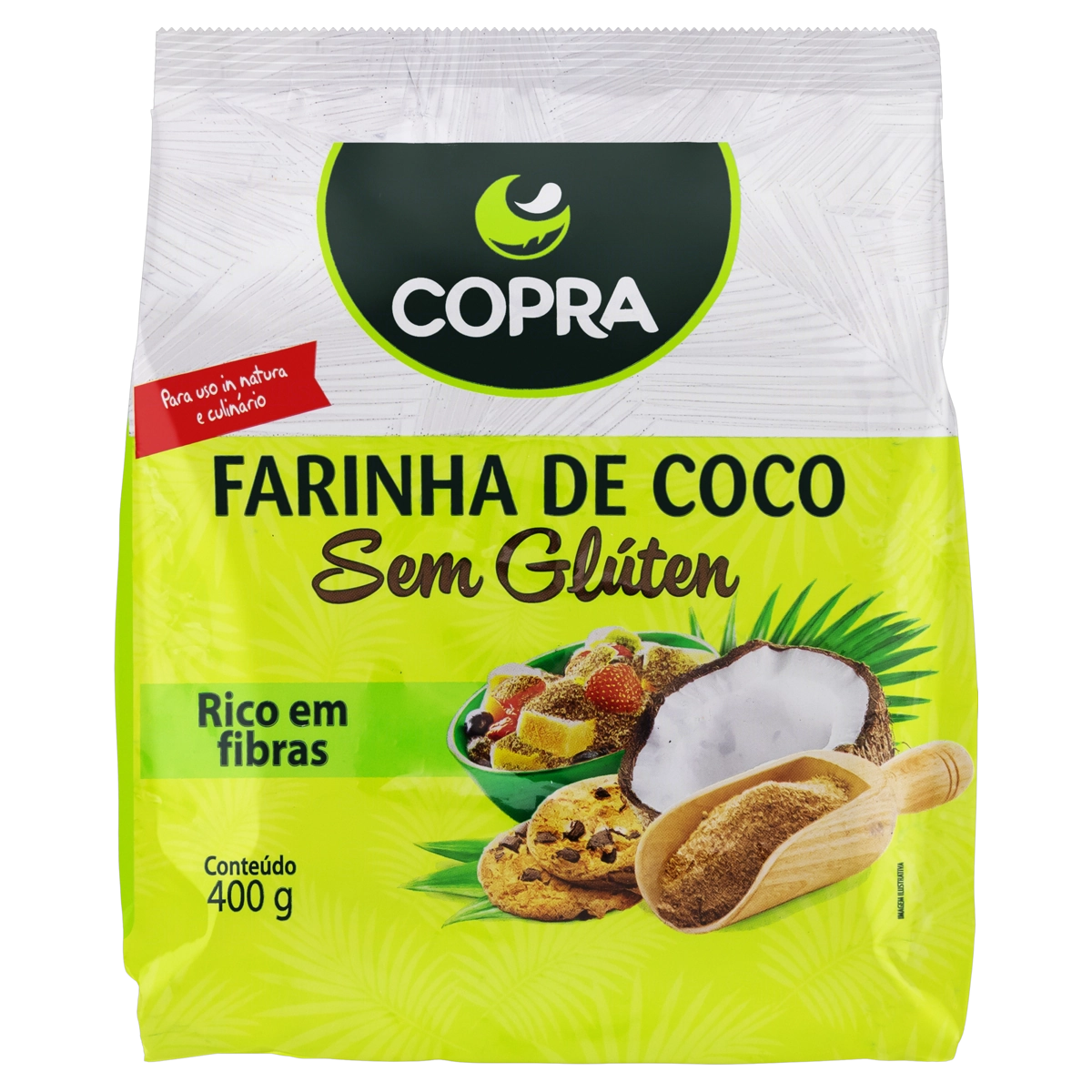 Farinha De Coco Copra Pacote 400g