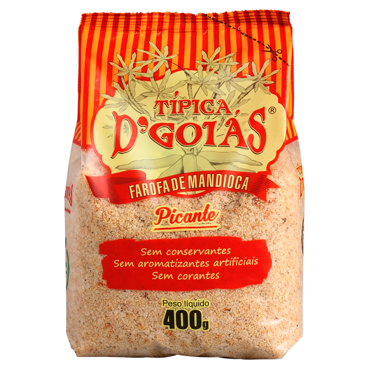 Farofa De Mandioca Picante Dgoiás Pacote 400g