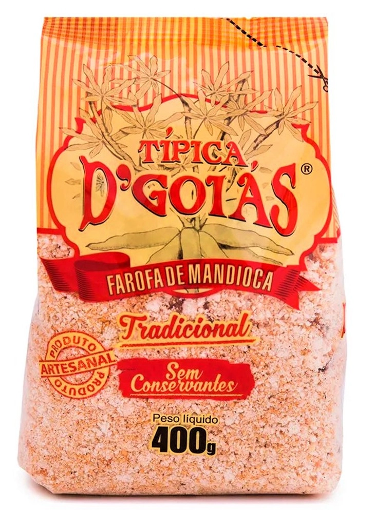 Farofa De Mandioca Tradicional Dgoiás Pacote 400g