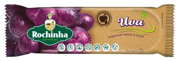 Picolé Uva Rochinha Pacote 55g