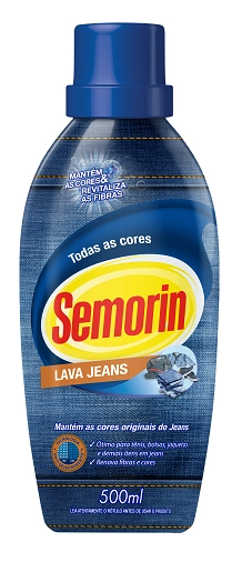 Lava Roupas Líquido Roupas Jeans Semorin Frasco 500ml