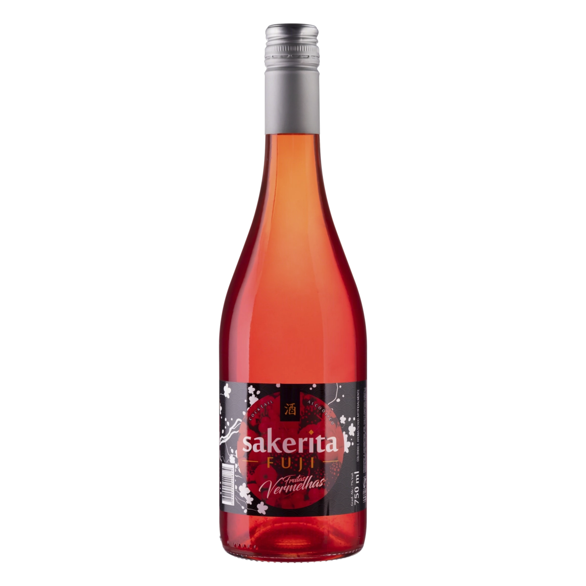 Coquetel Alcoólico Frutas Vermelhas Sakerita Fuji Garrafa 750ml