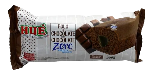 Bolo Chocolate Com Recheio De Chocolate Zero Açúcar 200g