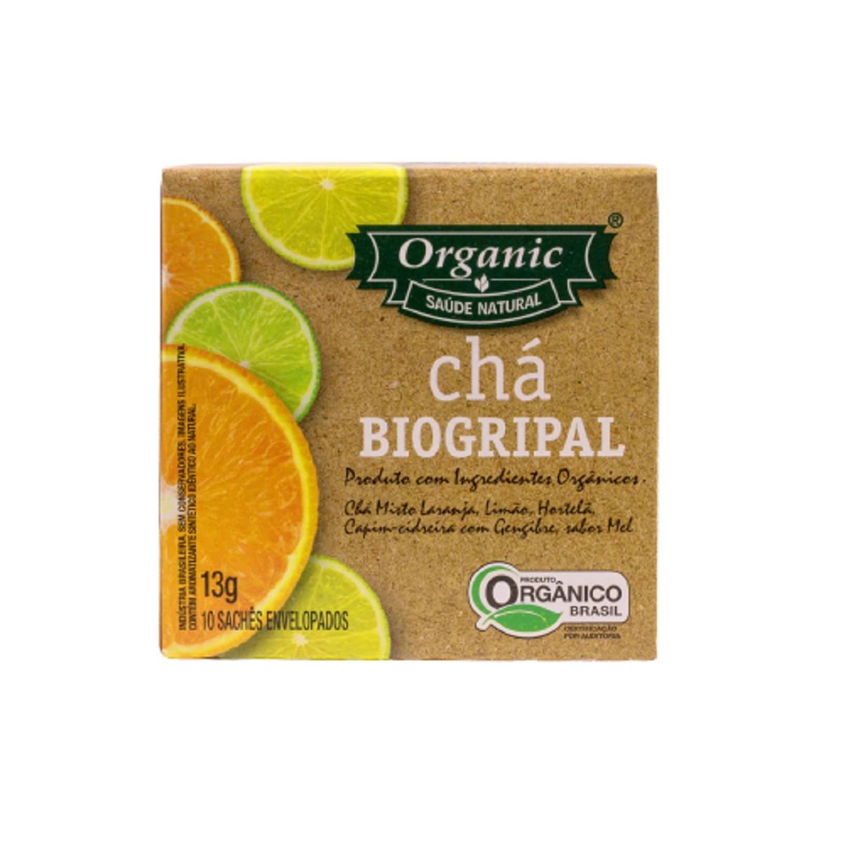 Cha Organic C/10unidade Biogripal