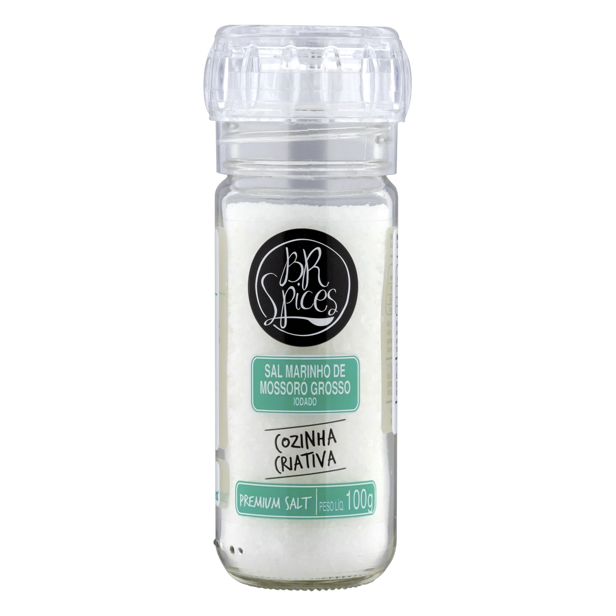 Sal Marinho Com Moedor Integral Br Spices Salt Selection Vidro 100g