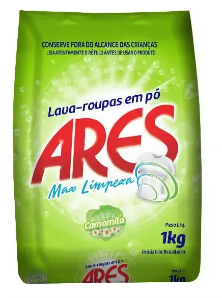 Lava Roupas Em Po Ares 1kg Camomila