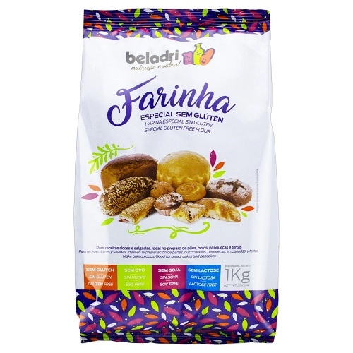 Farinha Especial Sem Glúten Beladri Pacote 1kg
