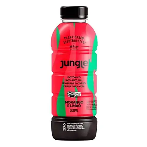 Isotônico Orgânico Morango E Limão Jungle Garrafa 500ml