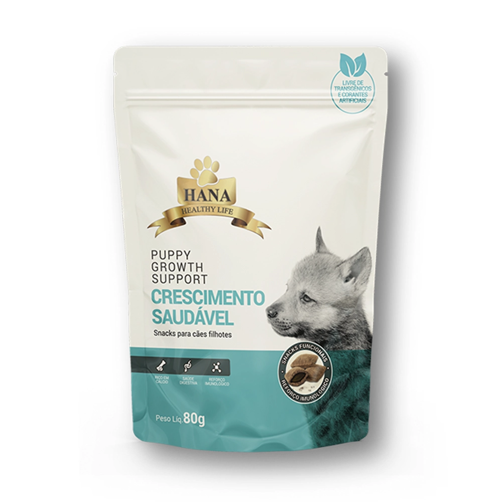 Hana Puppy Growth Support Nuggets 80 G Crescimento Saud