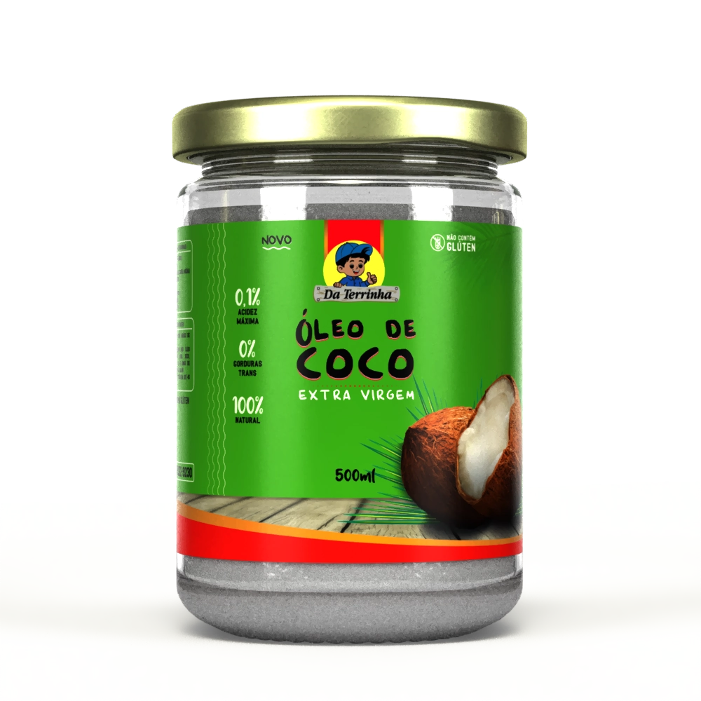 Oleo De Coco Da Terrinha Extra Virgem 500ml