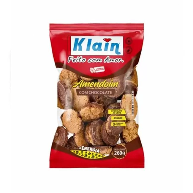 Bisc Klain Amendoim 260g Chocolate