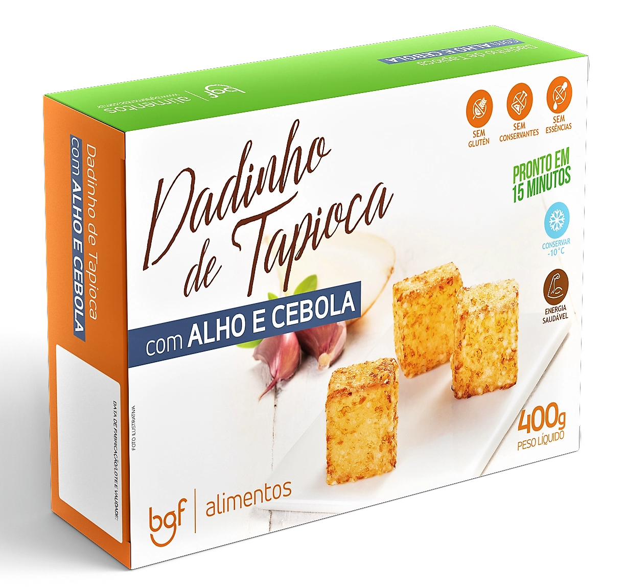 Dadinho Tapioca Bgf 400g Alho/cebola