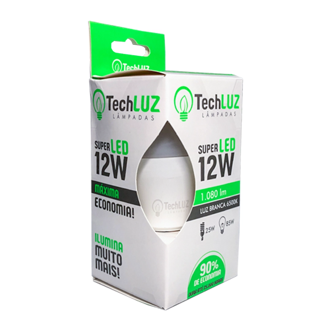 Lampada Led Bulbo E27 12w 202 Fortled