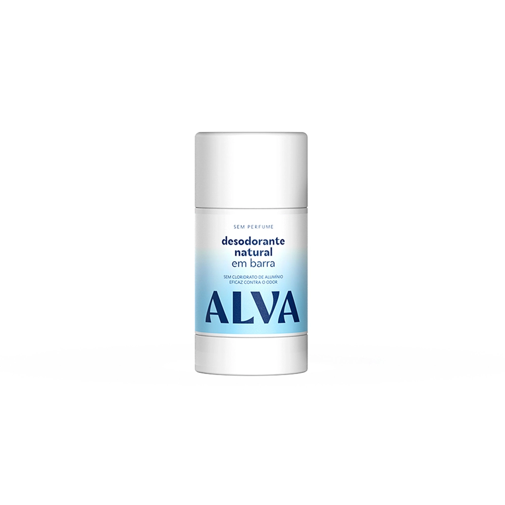 Desodorante Barra Sem Perfume Alva Natural 55g