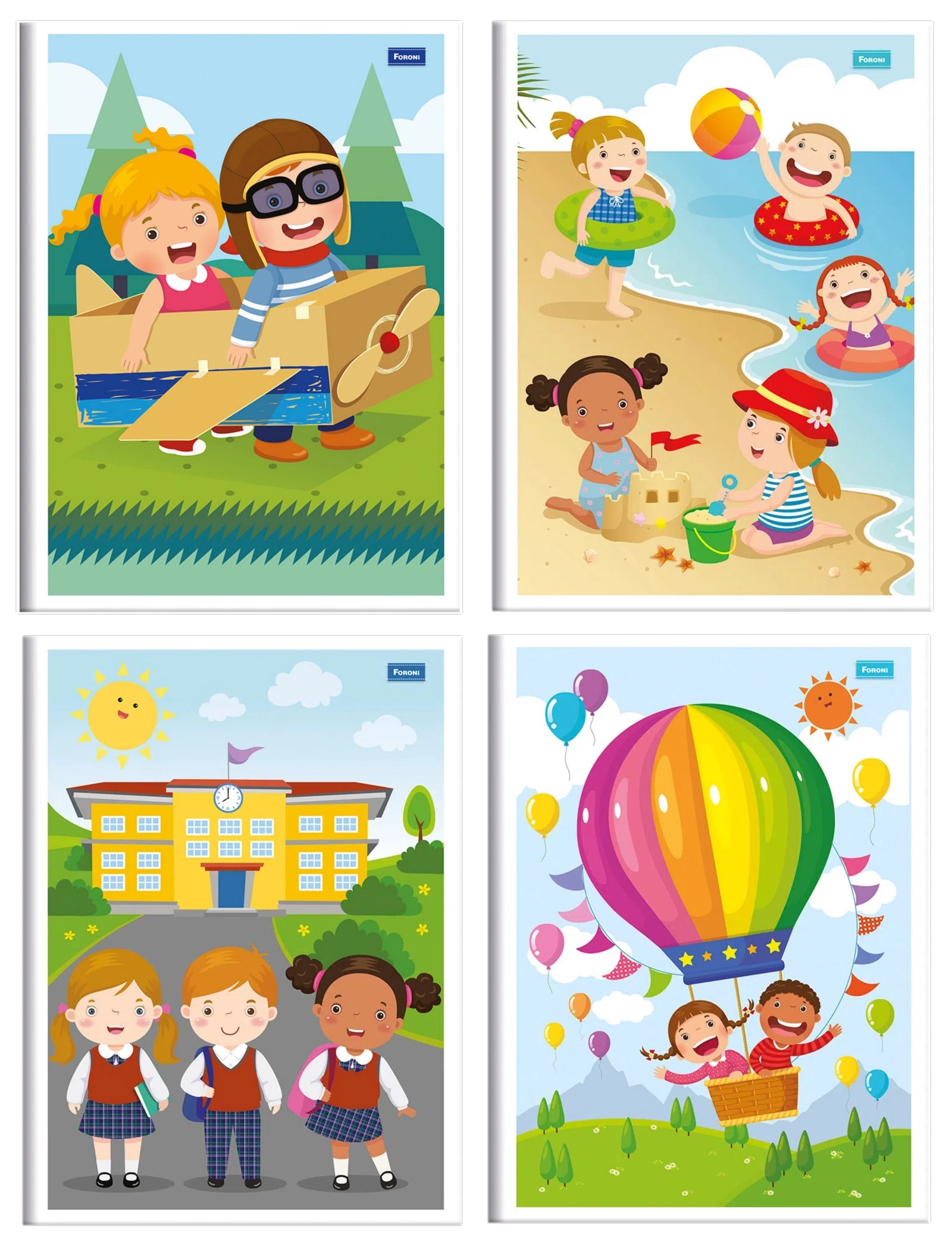 Caderno Brochurao Capa Infantil 96f Foroni