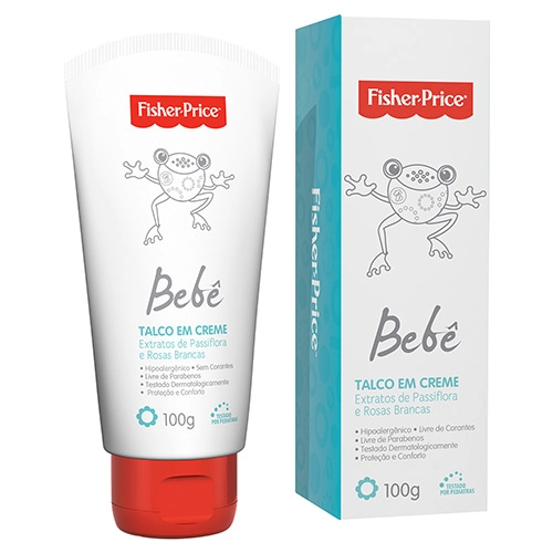 Talco Em Creme Bebe Fisher Prince