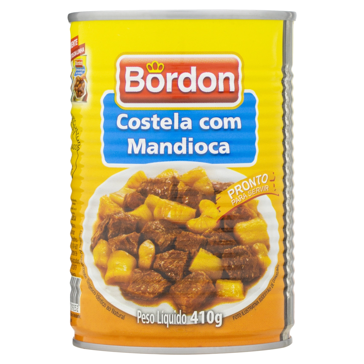 Costela Com Mandioca Bordon Lata 410g