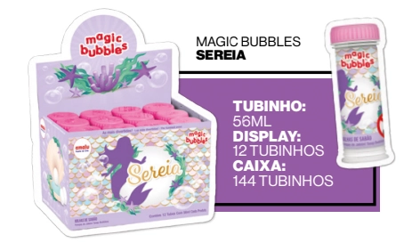 Bolinha De Sabao Sereia Magic Bubbles Amalu