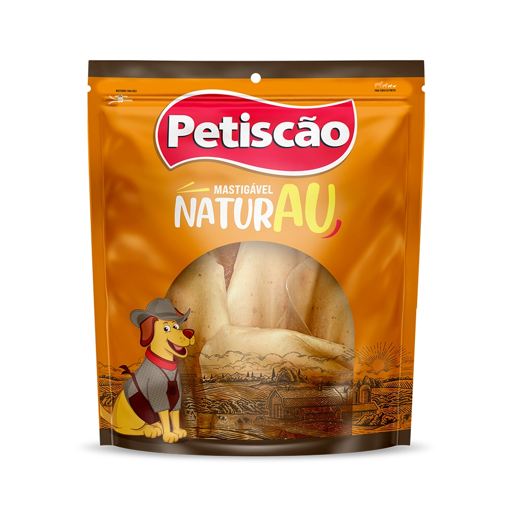 Petiscao Orelha Bovina Natural 500g