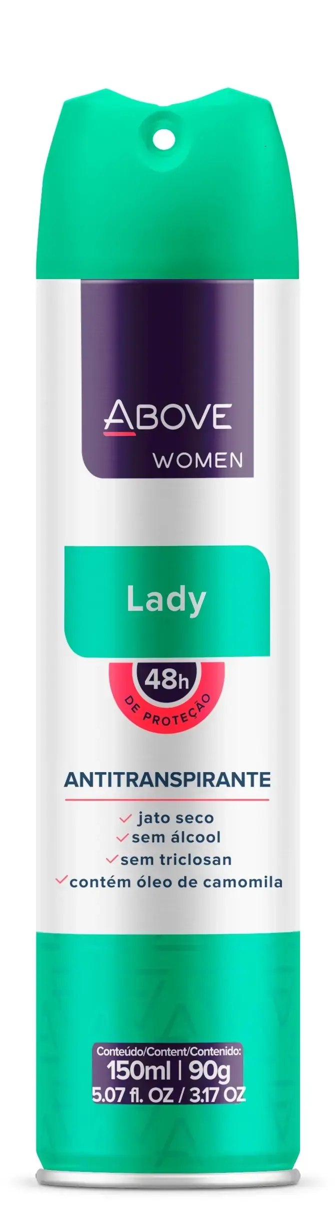 Antitranspirante Aerossol Lady Above Women 150ml Spray