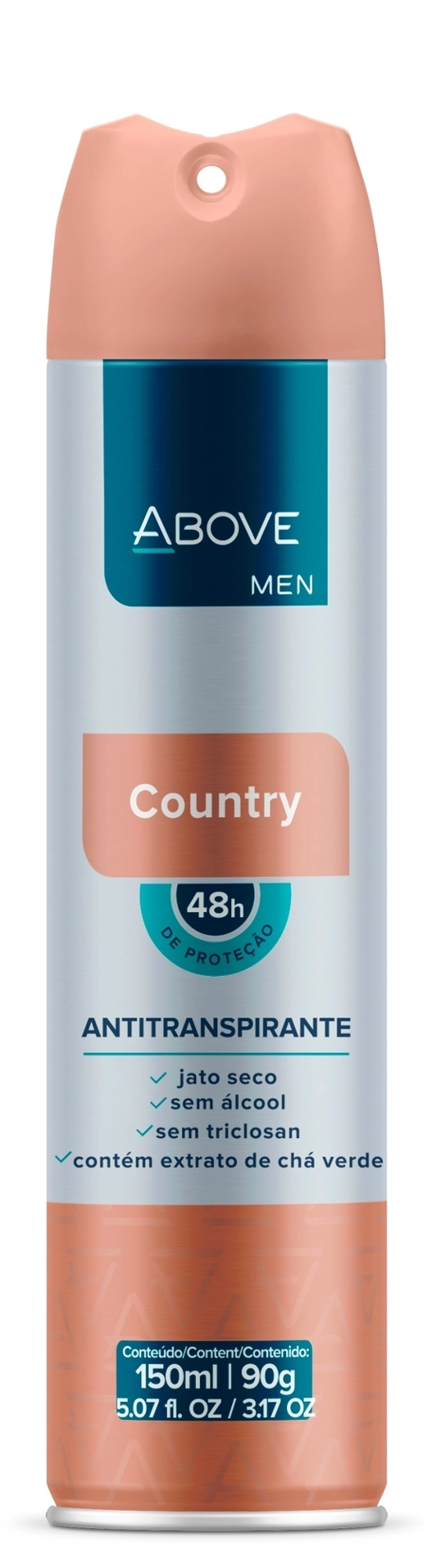 Antitranspirante Jato Seco Above Men Country 150ml Spray