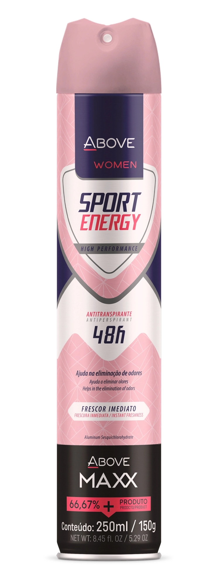 Antitranspirante Aerossol Invisible Sport Energy Above Women Maxx 250ml Spray