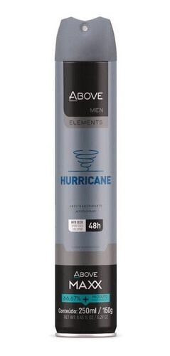 Antitranspirante Jato Seco Invisible Hurricane Above Men Elements Maxx 250ml Spray