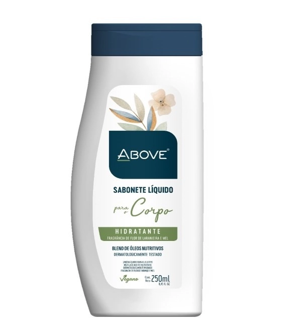 Sabonete Líquido Hidratante Corpo Flor De Laranjeira E Mel Above Frasco 250ml