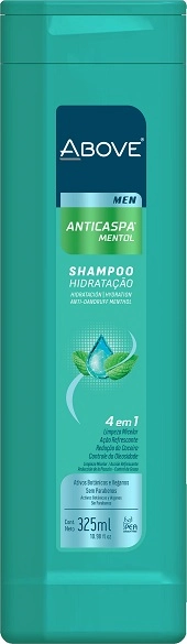Shampoo Anticaspa Mentol Above Men Frasco 325ml