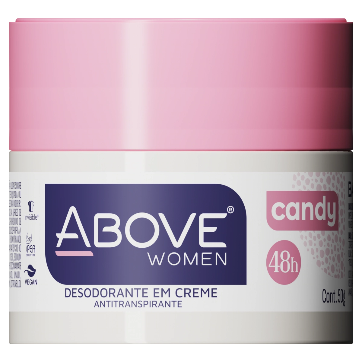 Desodorante Creme Invisible Candy Above Women 50g