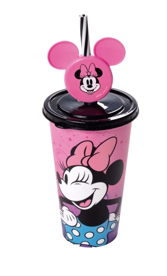 Copo Refri C/pin Minnie Rosa 500ml Plasultil