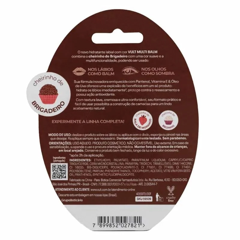 Balm Vult Lab Mult Brigadeiro