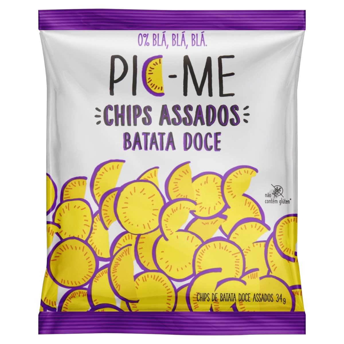 Chips Batata Doce Pic Me Pacote 34g
